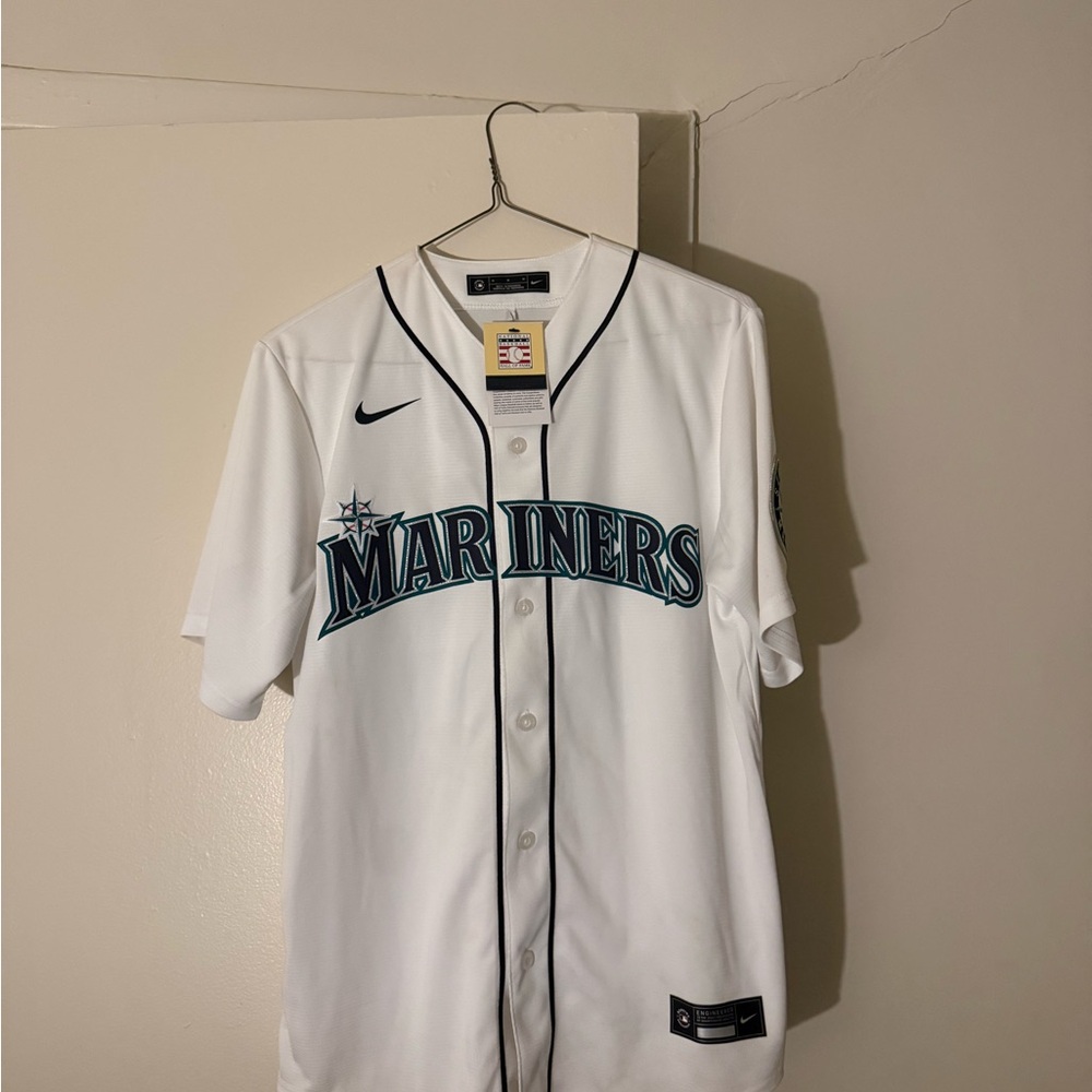 Nike Seattle Mariners White Baseball Jersey Mens Medium